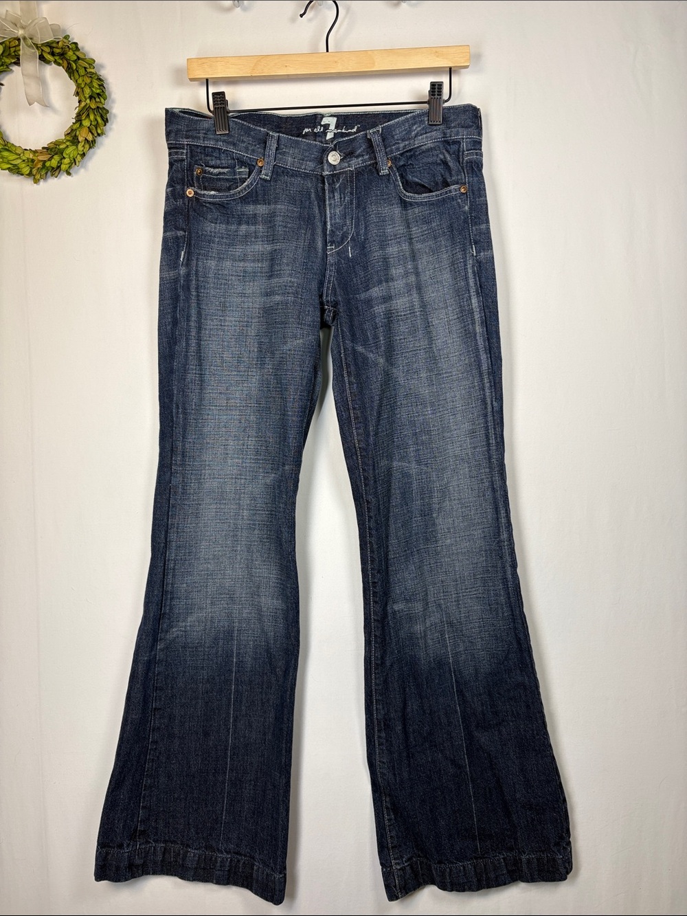 7 FOR ALL MANKIND Dojo Flare Jeans U115019U-019U size 29
